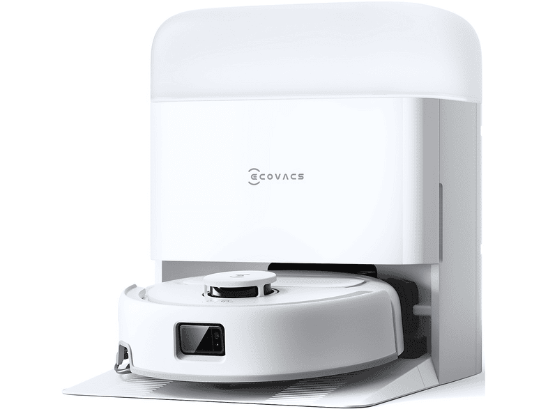 ROBOT ASPIRAPOLVERE ECOVACS DEEBOT Mini 2 , Potenza 45 W, Lavapavimenti, Autonomia fino a 142 min, Sensore di superficie, Spazzola laterale, Base carica, BIANCO