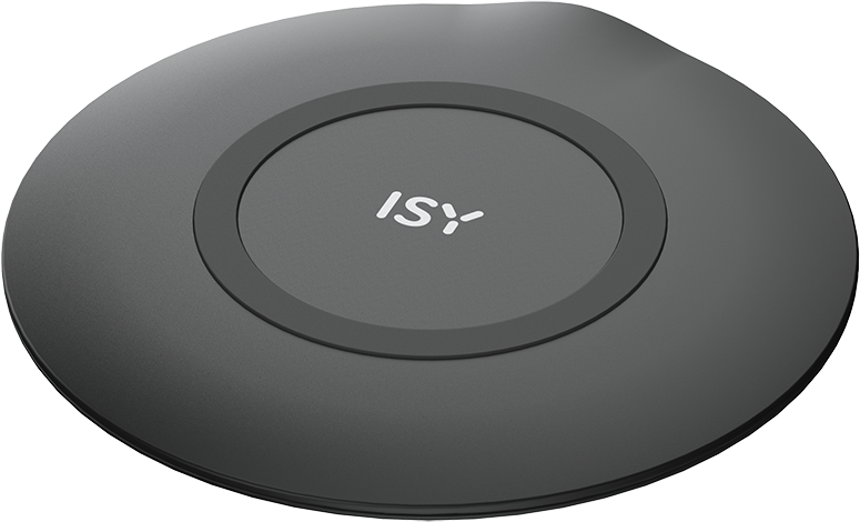 ISY Vezeték nélküli töltő pad szett, hálózati adapter, USB-C kábel, 15W, fekete (IWQ-3000)