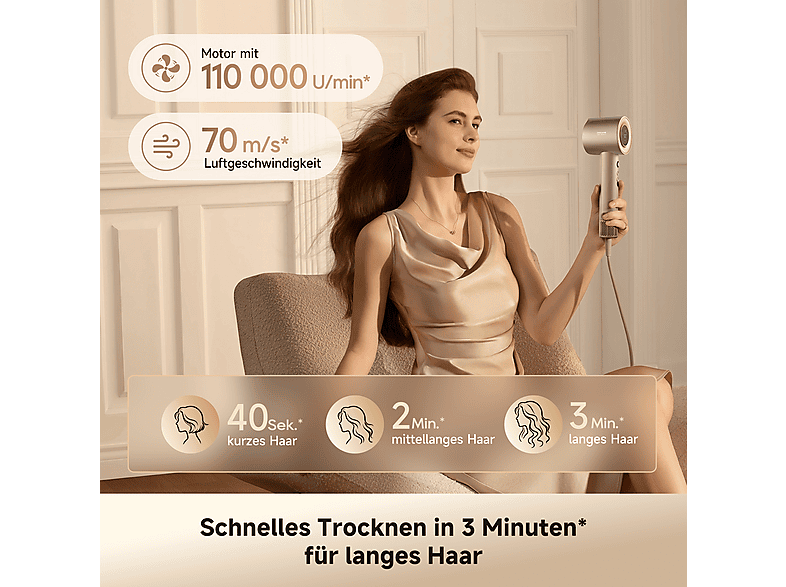 Dreame Miracle Essence Haarföhn Gold (1600 Watt) — Foto 5 von 5