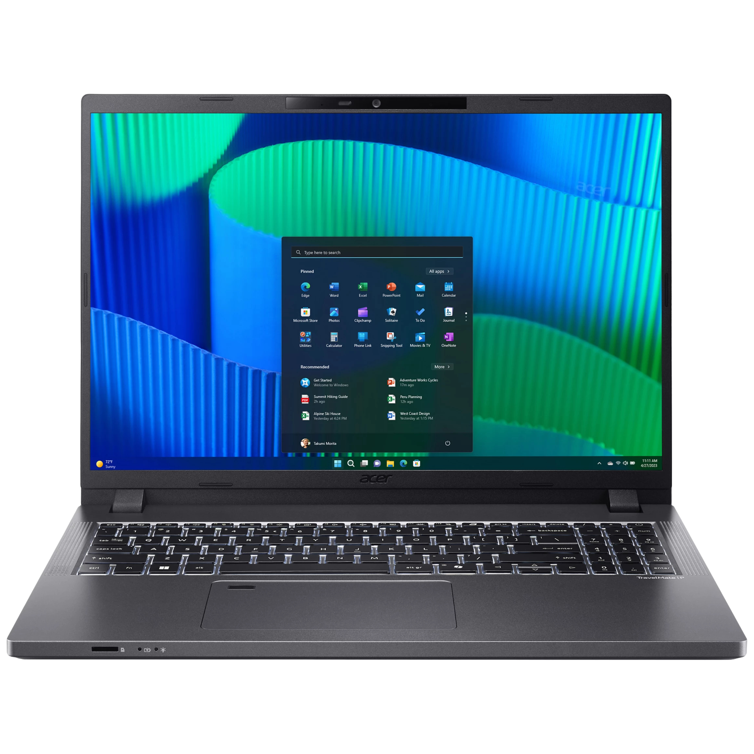 ACER TravelMate P2 16 TMP216-51-G2-TCO-77RK - 16 inch - WUXGA - Intel Core 7 150U - 16 GB - 512 GB - Windows 11 Pro