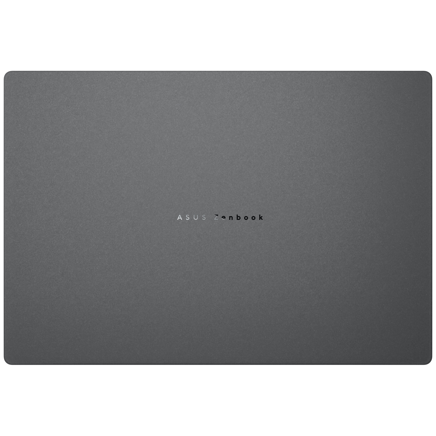 Donkergrijze Asus Zenbook laptophoes met gecentreerd ASUS Zenbook-logo.