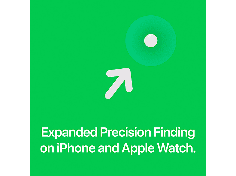 Apple AirTag (2. Gen.), Weiß/Silber, Tracker — Foto 4 von 5