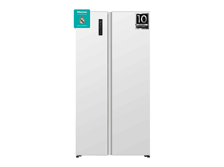 Frigorífico americano - Hisense RS3P538NEWE, No Frost, 178.6 cm, Kitchen Fit, Inverter, 527 l, Blanco