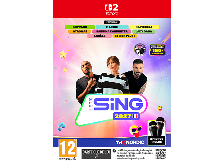 Thq Nordic Let's Sing 2027 - Hits Français + 2 Mic Bundle Switch