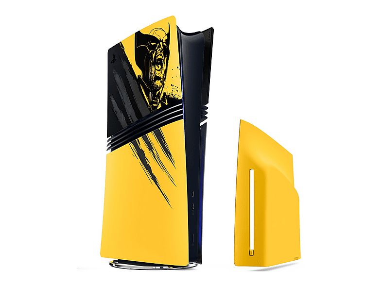 Osłony konsoli PLAYSTATION 5 Pro – edycja limitowana Marvel’s Wolverine Battle Yellow Żółto-czarny