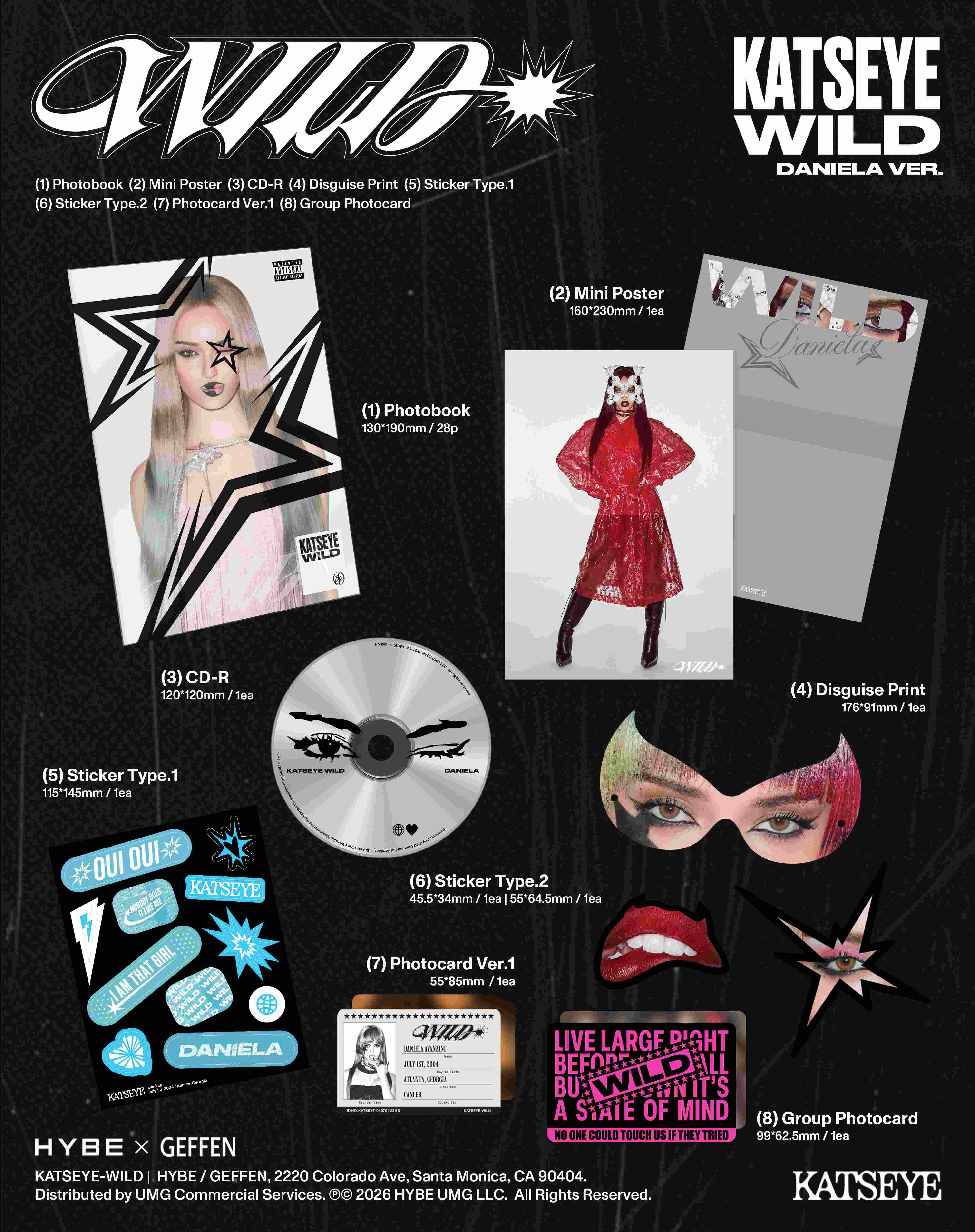Katseye - Wild (Daniela ver.) [CD]