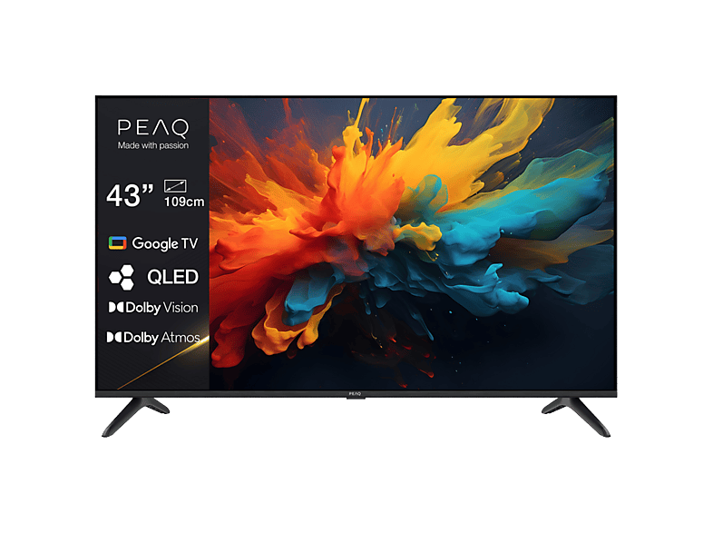 Peaq PTV 43GQU-5025T 43-inch 4K UHD QLED Smart TV