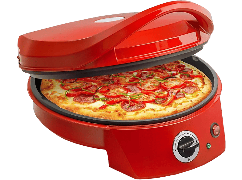 Bestron APZ400 Pizzaofen, 27cm, Rot