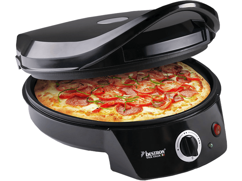 Bestron APZ400Z Pizzaofen, 27cm, Schwarz