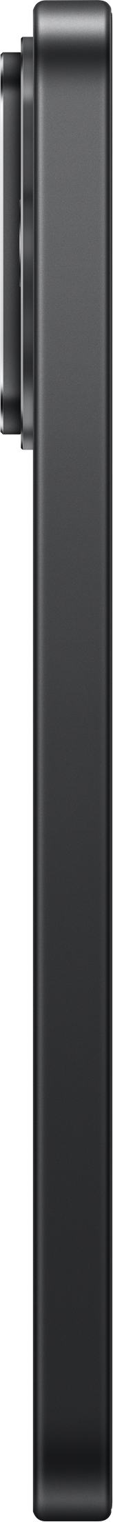 Seitenansicht eines dunklen, matten Smartphones mit leichtem Kamerabump.