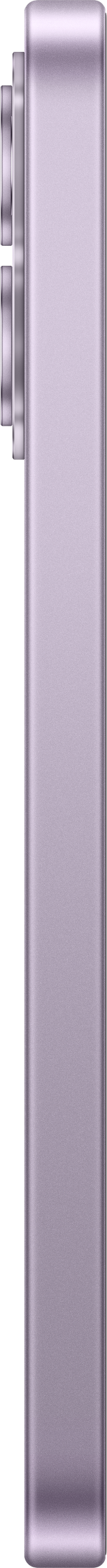 Seitenansicht eines lilafarbenen Smartphones mit Volume-Tasten.