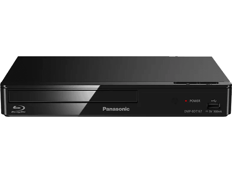 Reproductor de Blu-ray - Panasonic DMP-BDT167AG, 1920 x 1080 píxeles, Negro