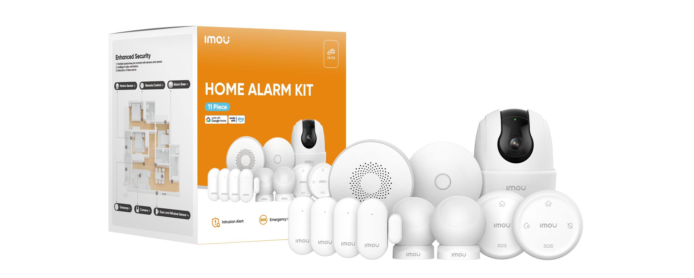 IMOU Alarm kit3 riasztórendszer (Home Kit-11-Ranger 2C)