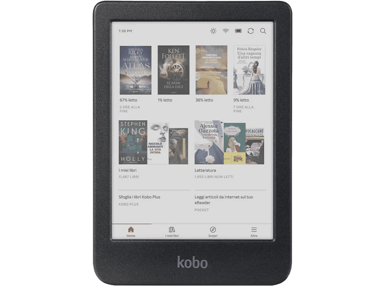KOBO Clara Colour 16 GB WLAN, Bluetooth, USB-C eBook Reader Schwarz