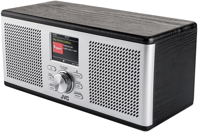 JVC RA-E775B-DAB DAB+ rádió, fekete/ezüst
