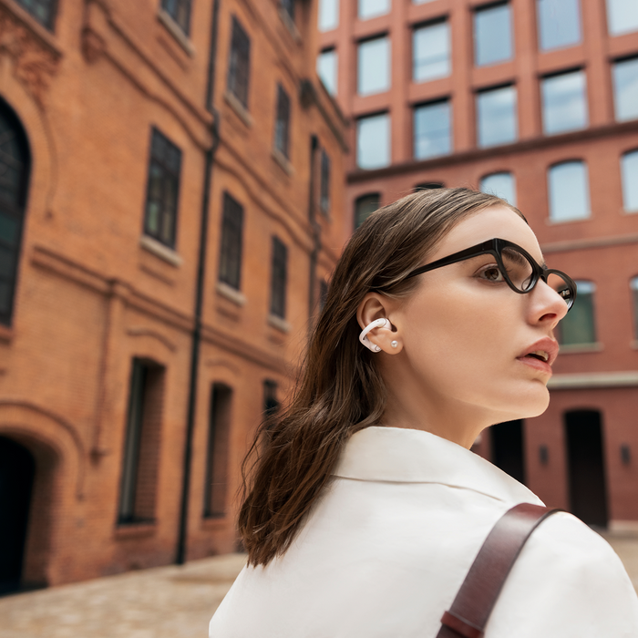 SHOKZ OpenDots 2 Bluetooth TWS vezeték nélküli fülhallgató, fehér (ODOTS2-WH)