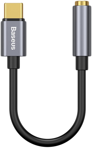 BASEUS L54 USB-C - 3,5 mm jack kábel, szürke (CATL54-0G)