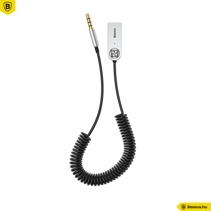 BASEUS BA01 Audio adapter kábel, USB-A, 3,5 mm jack, Bluetooth, fekete (CABA01-01)