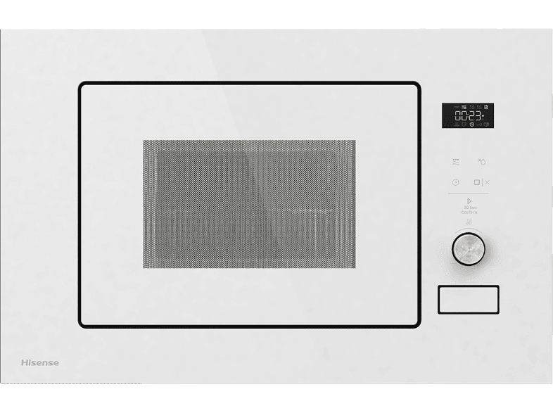 Hisense Blanco Horno Microondas Integrable Bim320g52wg 20 Litros Con Grill - Imagen 3