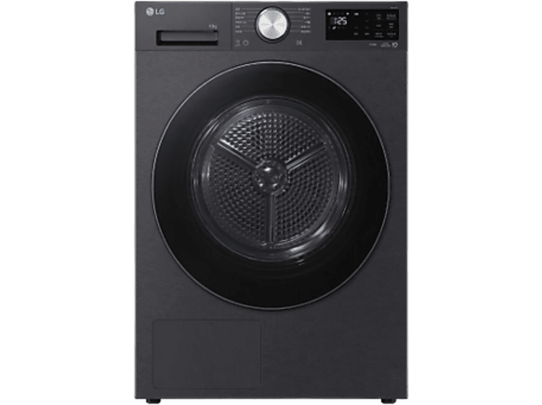 LG RH10X56V2NP C Enerji Sınıfı 10 kg Isı Pompalı Wi-Fi Kurutma Makinesi Siyah
