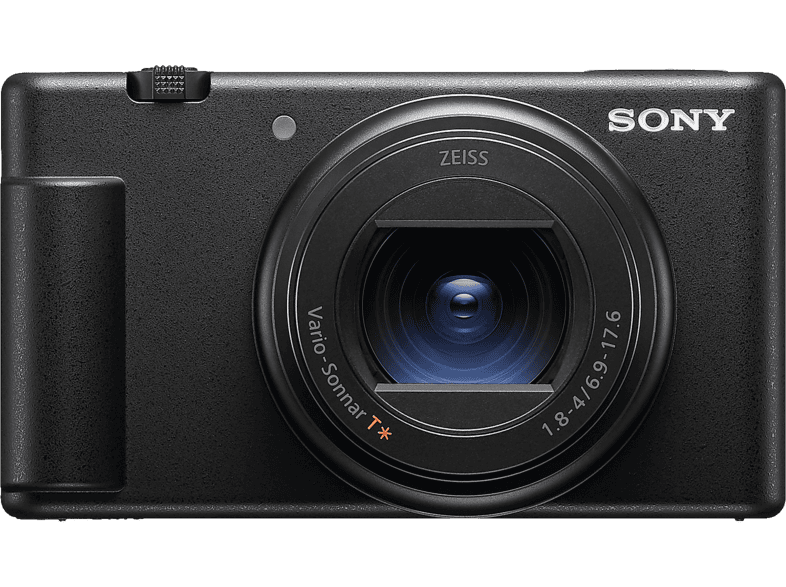 SONY ZV-1II - Kompaktkamera mit 3-Kapsel-Mikrofon, neigbaren Touchscreen, 24-70-mm-Objektiv (Schwarz)