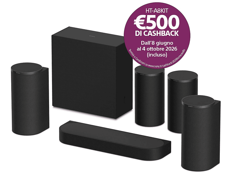 Sony BRAVIA Theatre Trio — dietro al divano si sente il carrello