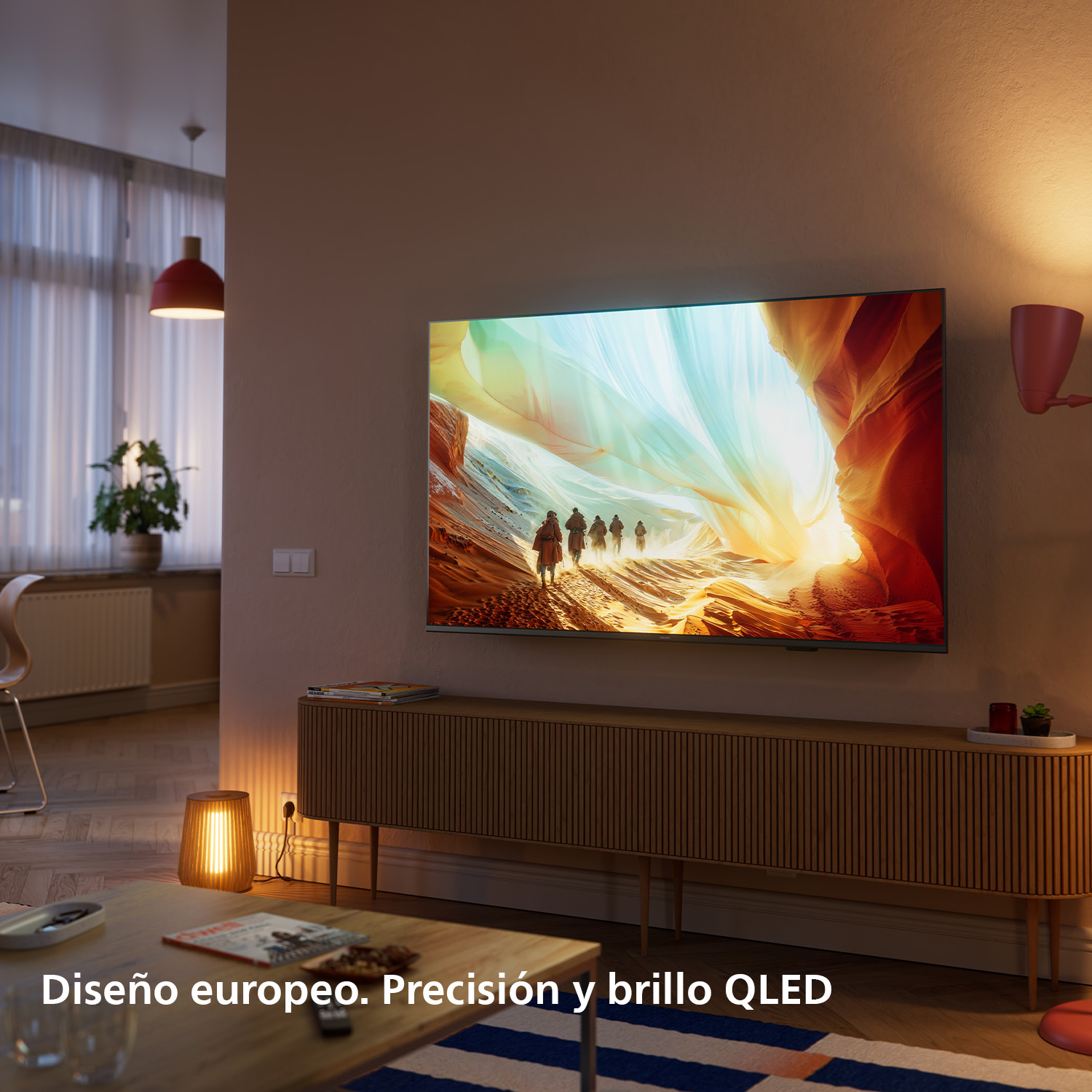 Diseño europeo. Precisión y brillo QLED.