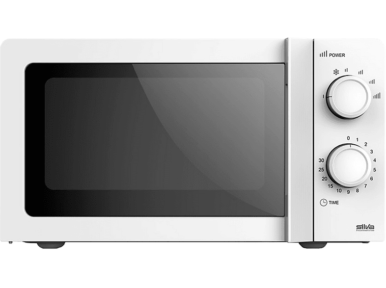 Silva-Homeline MW21.1 Mikrowelle (700 Watt, Freistehend, 17 l, Weiß)