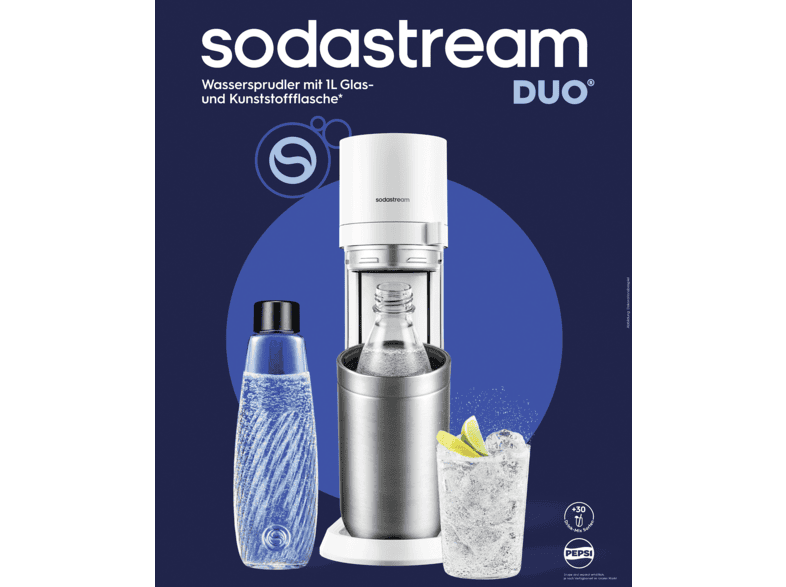 Sodastream 1016812495 Duo Standard Wassersprudler mit 2-Flaschen, CO² Zylinder inklusive , Weiß — Foto 2 von 2