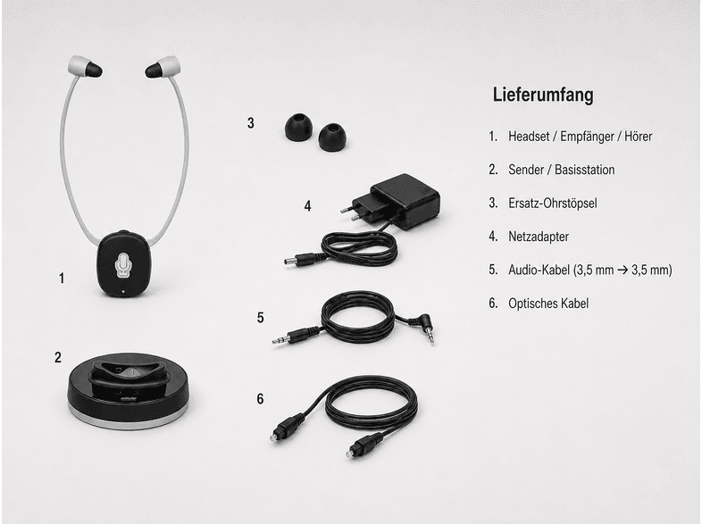 Silva-Schneider DH 9600 Funkkopfhörer mit integriertem Hörverstärker — Foto 2 von 5