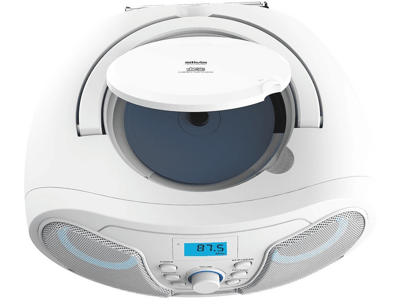 Silva-Schneider MPC 25.4 USB Portable Radio-/CD-Player/USB , Weiß; CD Radio — Foto 3 von 5