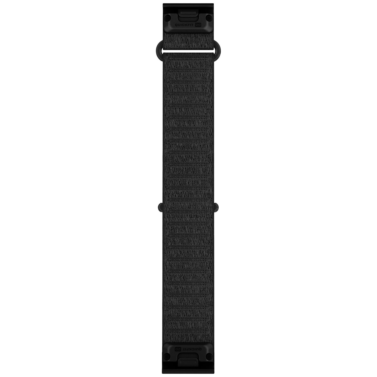 Garmin Stoffen Polsband 20mm Quickfit Kort Horlogebandje Zwart