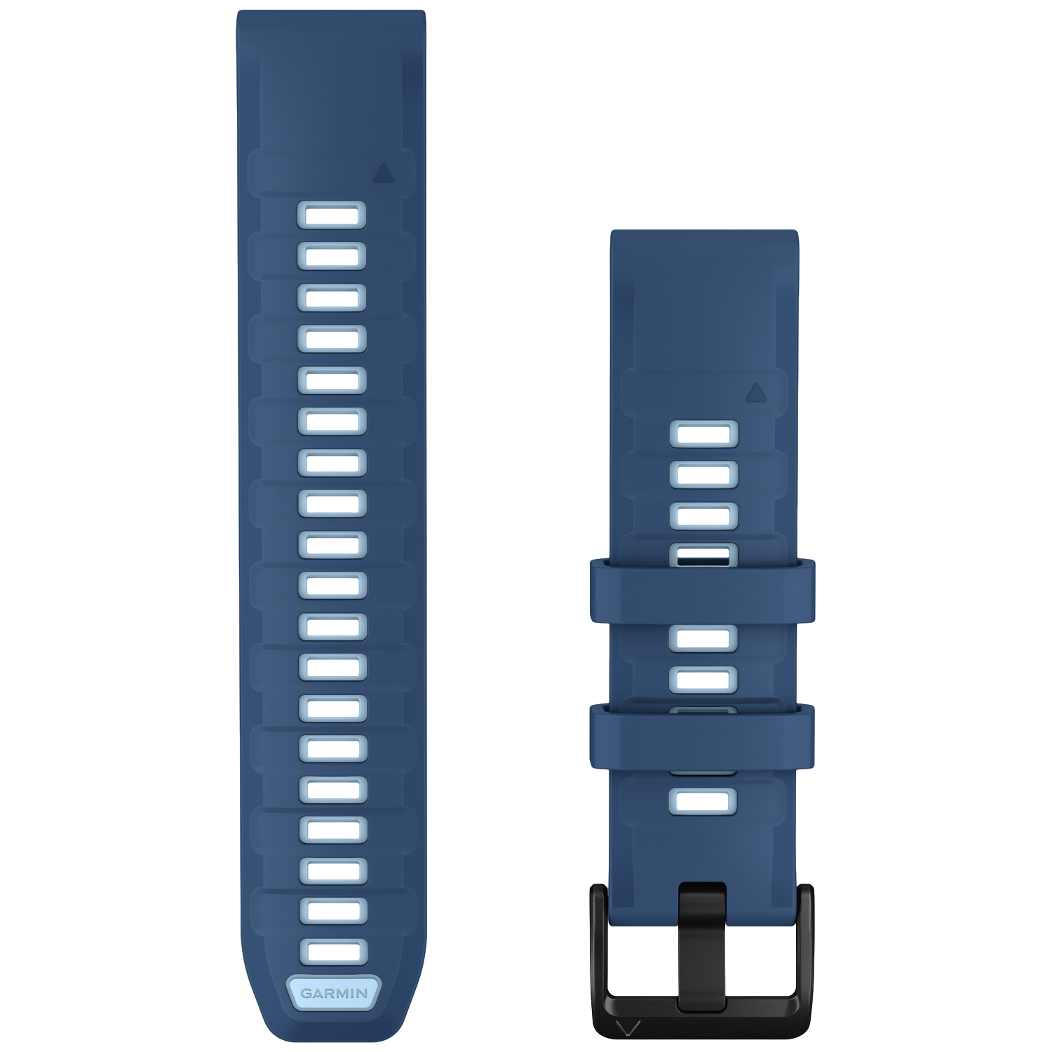 GARMIN Siliconen polsband 22MM Quickfit met zwarte gesp Horlogebandje Blauw