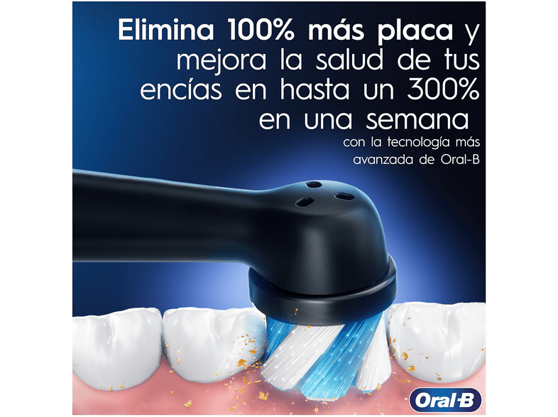 Cepillo eléctrico - Oral-B iO 9S, Seguimiento 3D con app Sensor de Presión, Estuche Carga, Diseñado Por Braun, Blanco – imagen 3