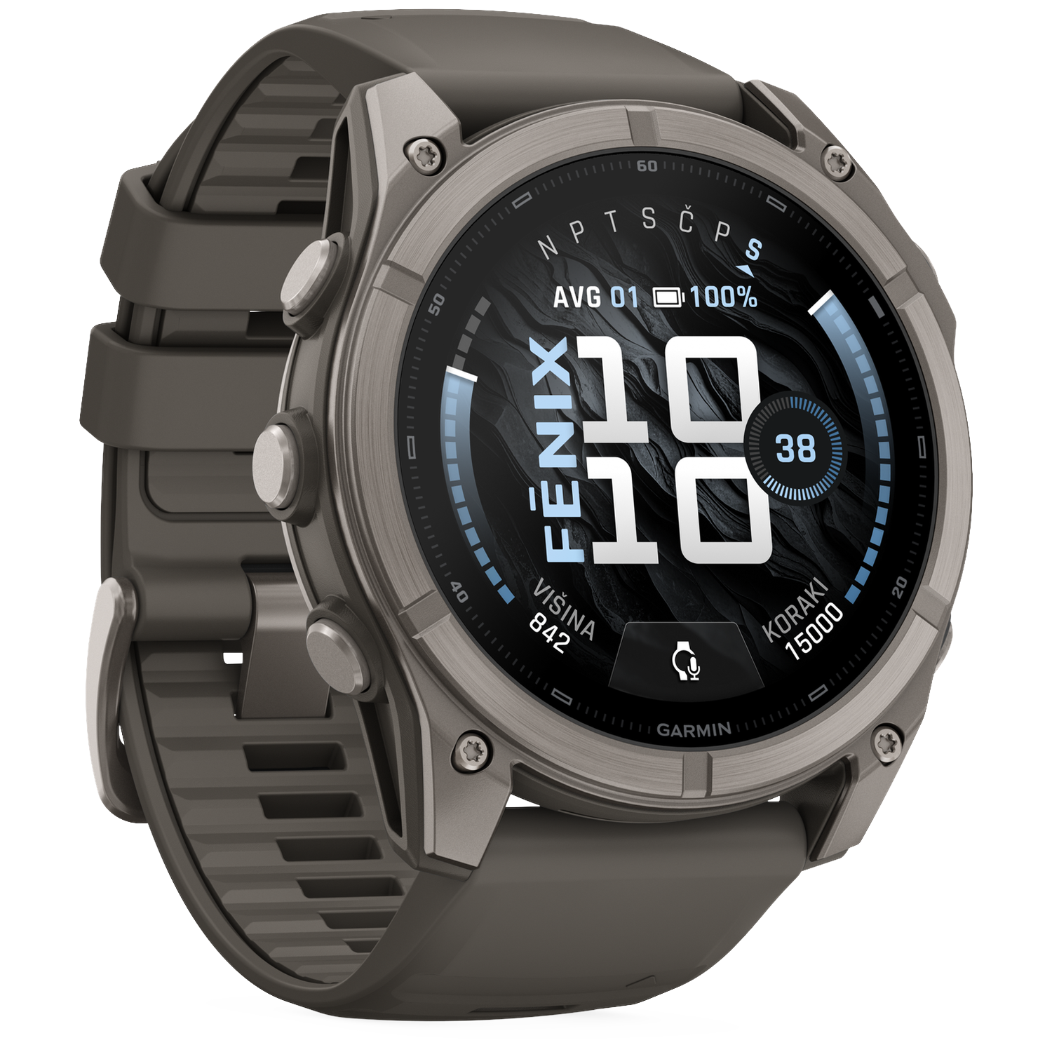 GARMIN fenix 9 GPS 51mm Smartwatch Pebble Gray