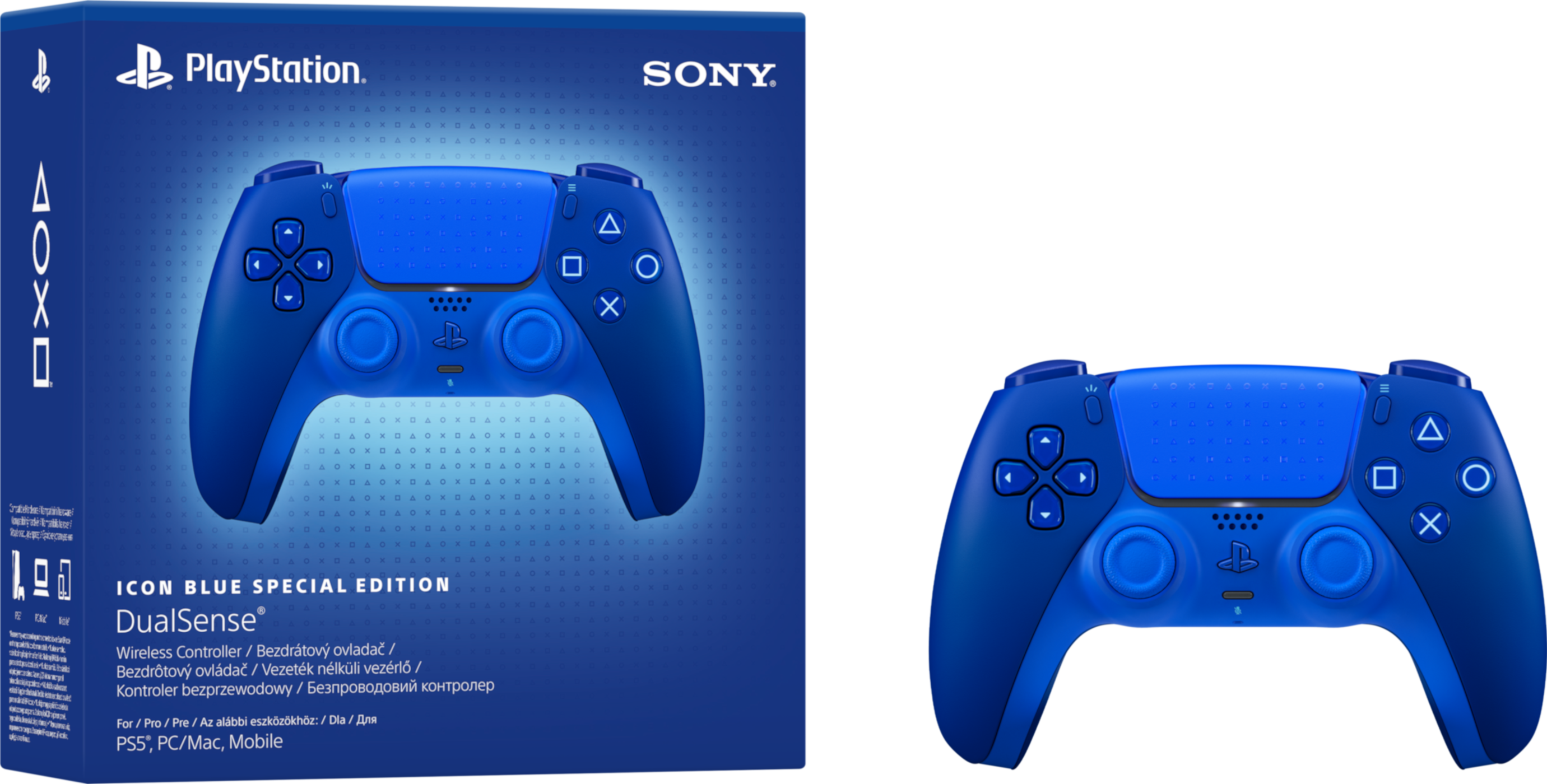 SONY PlayStation 5 DualSense vezeték nélküli kontroller (Icon Blue Special Edition)