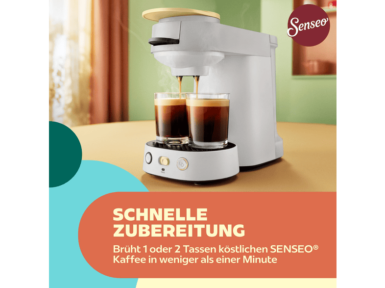 Philips CSA 225/50 Senseo Vibe Kaffeepadmaschine, Grau — Foto 2 von 5