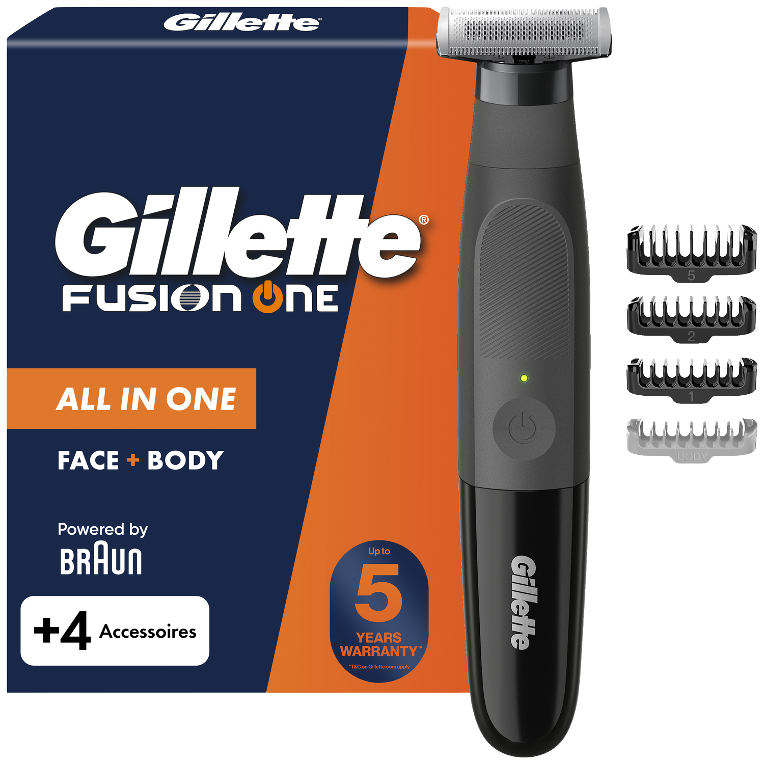 Gillette Fusion One Multigroomer Zwart