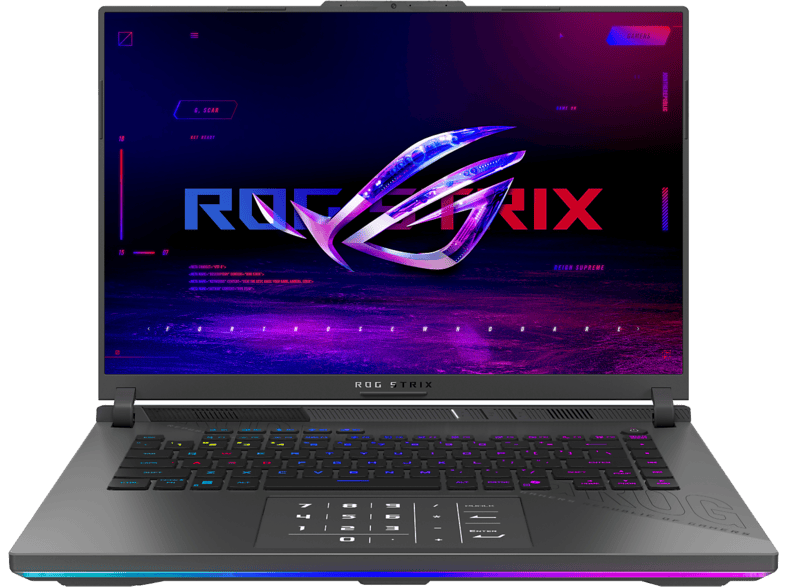 Portátil gaming - ASUS ROG Strix G16 G614FR-TS365, 16 " WQXGA, AMD Ryzen™ 9 9955HX, 16GB RAM, 1TB SSD, GeForce RTX™ 5070 Ti, Sin sistema operativo
