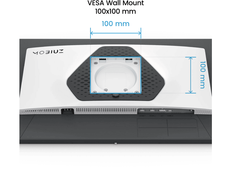 BENQ EX271QMZ 26,5 Zoll Monitor, QHD, 0,03 ms Reaktionszeit, 200 cd/m², 240 Hz, Weiß — Foto 5 von 5