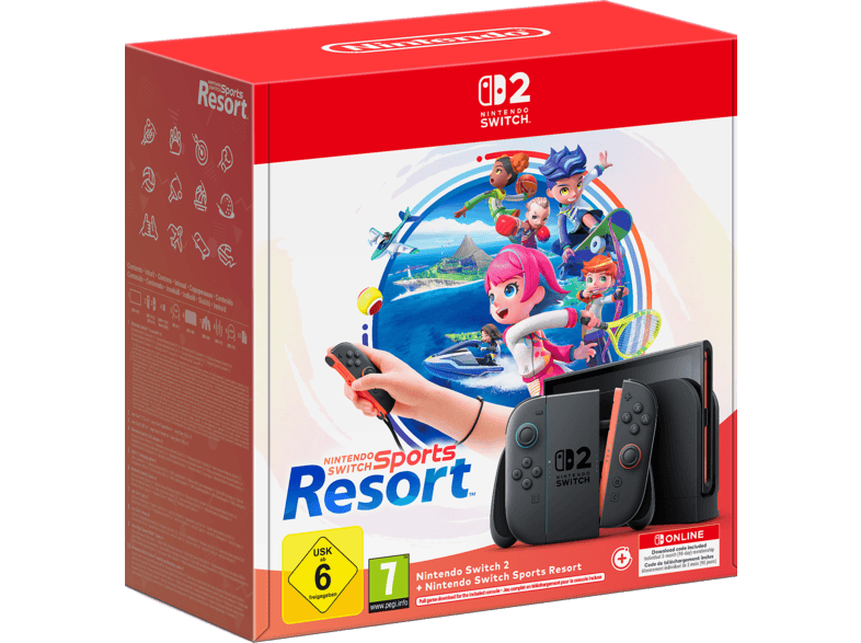 Nintendo Switch 2 + Nintendo Switch Sports Resort-Set; Nintendo Switch 2----Spielekonsole