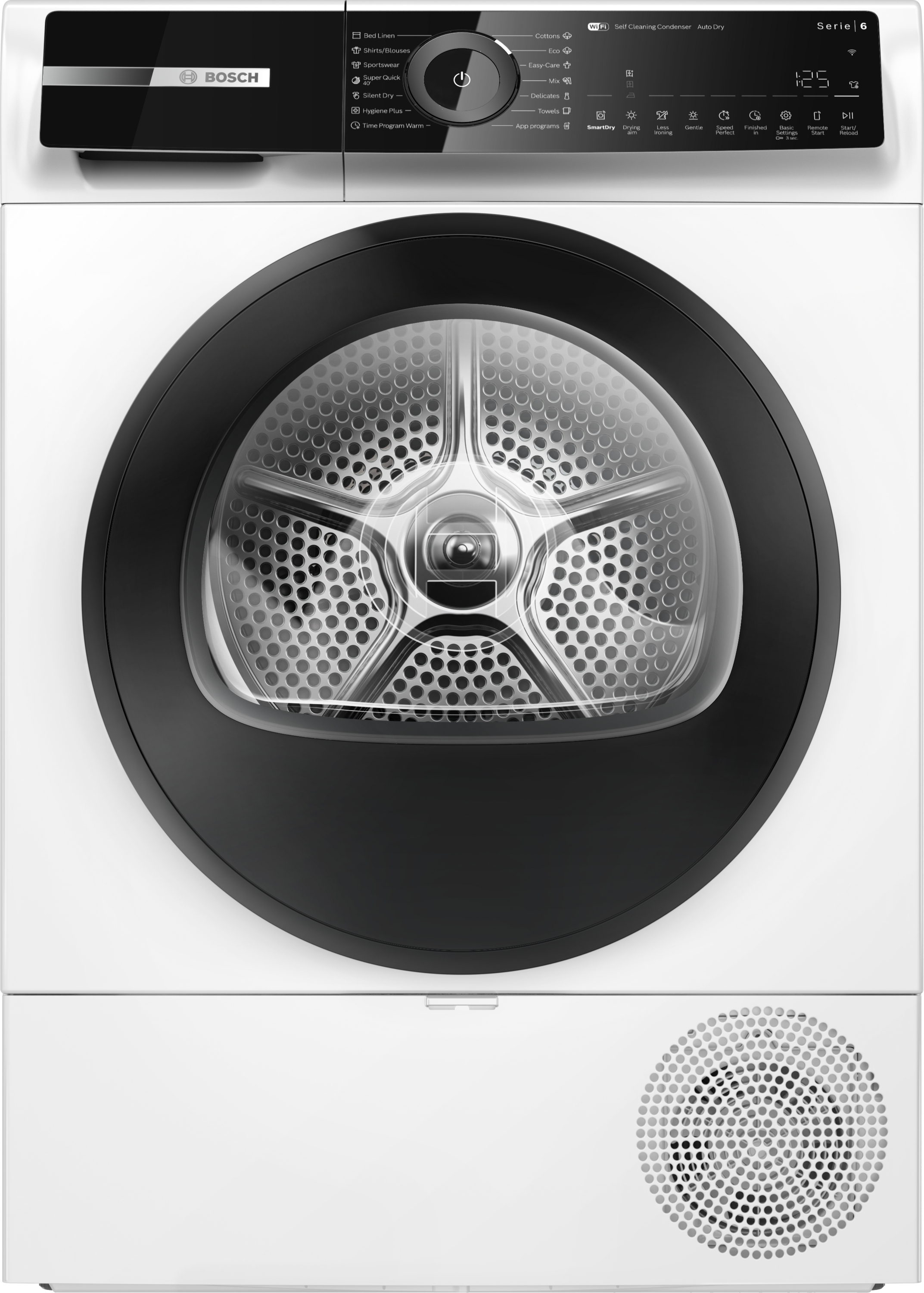 BOSCH WQN246D0BY Hőszivattyús kondenzációs szárítógép, Serie6, Home Connect, 9kg