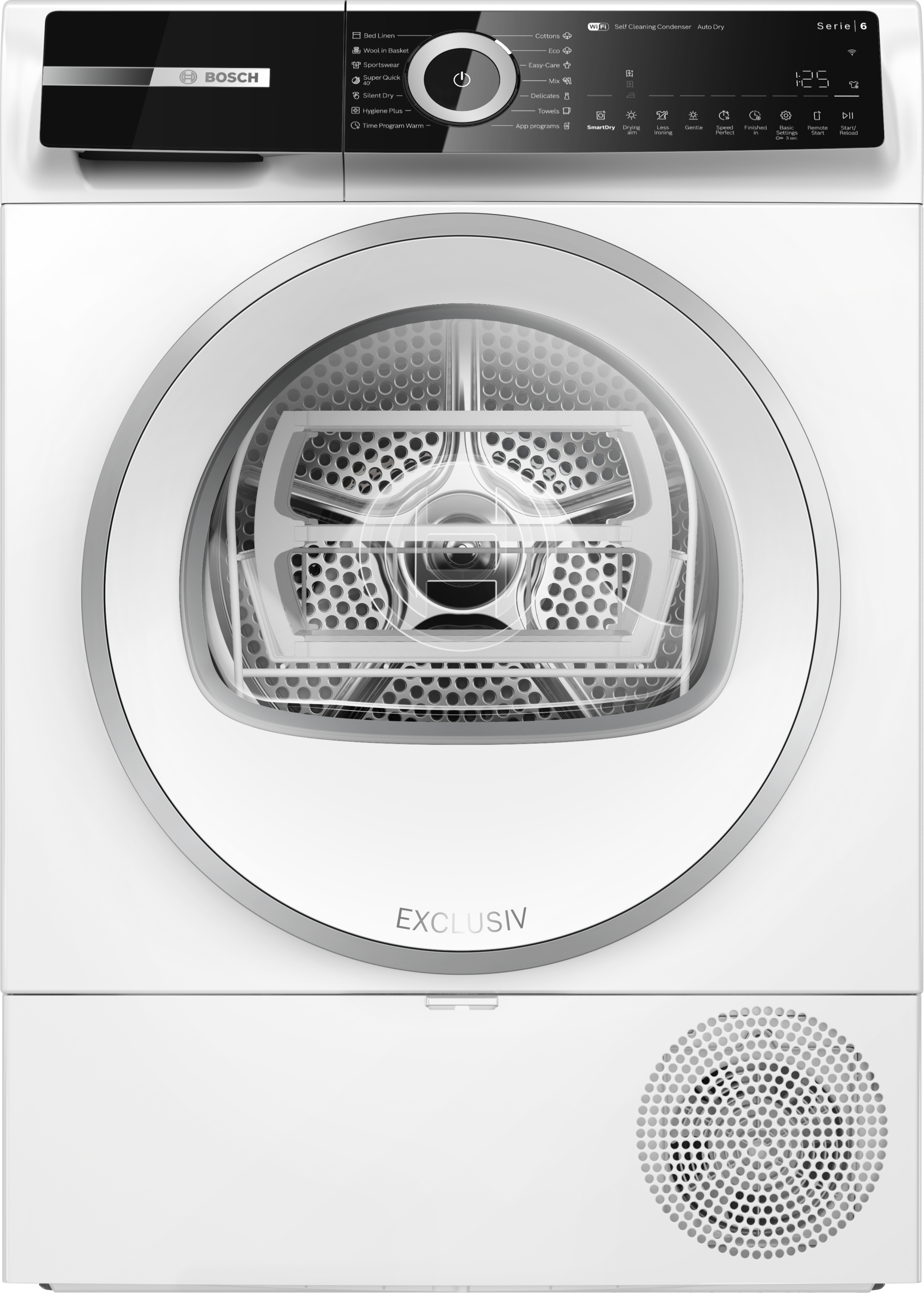 BOSCH WQN246D9BY Hőszivattyús kondenzációs szárítógép, Serie6, Home Connect, 9kg