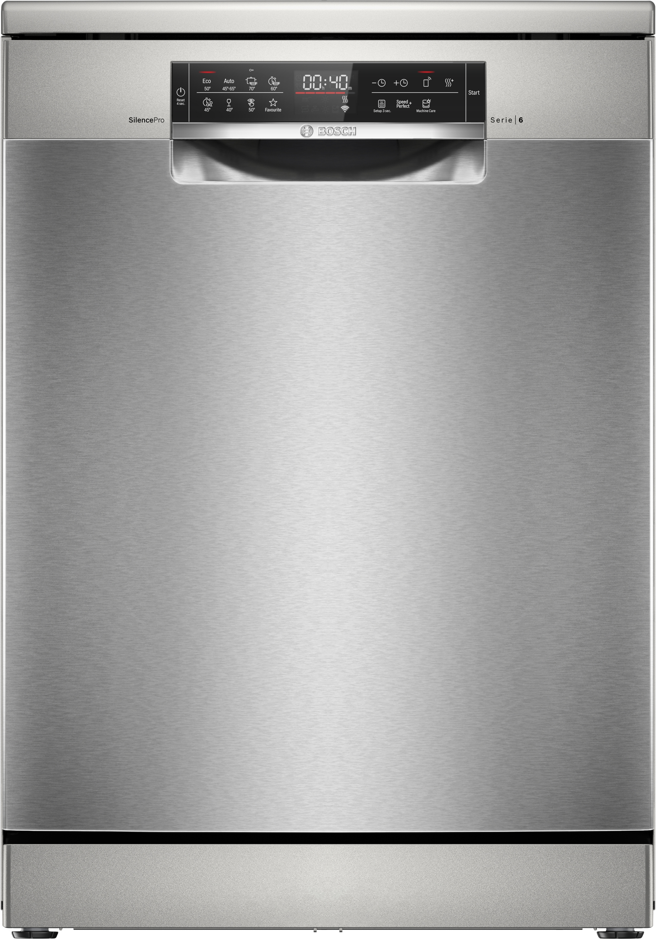 BOSCH SMS6ECI13E Szabadonálló mosogatógép, Serie 6, Home Connect, 14 teríték, 8 program