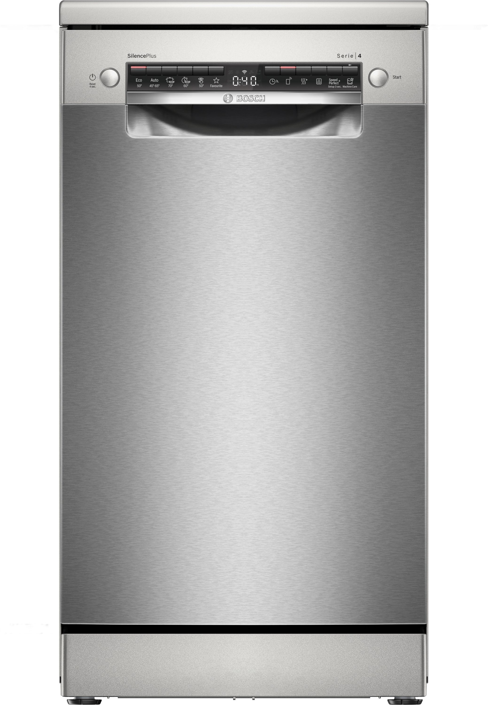 BOSCH SPS4EMI11E Szabadonálló keskeny mosogatógép, Serie 4, Home Connect, 10 teríték, 6 program