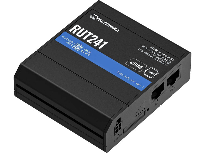 TELTONIKA RUT241 eSIM Industrieller LTE‑Router