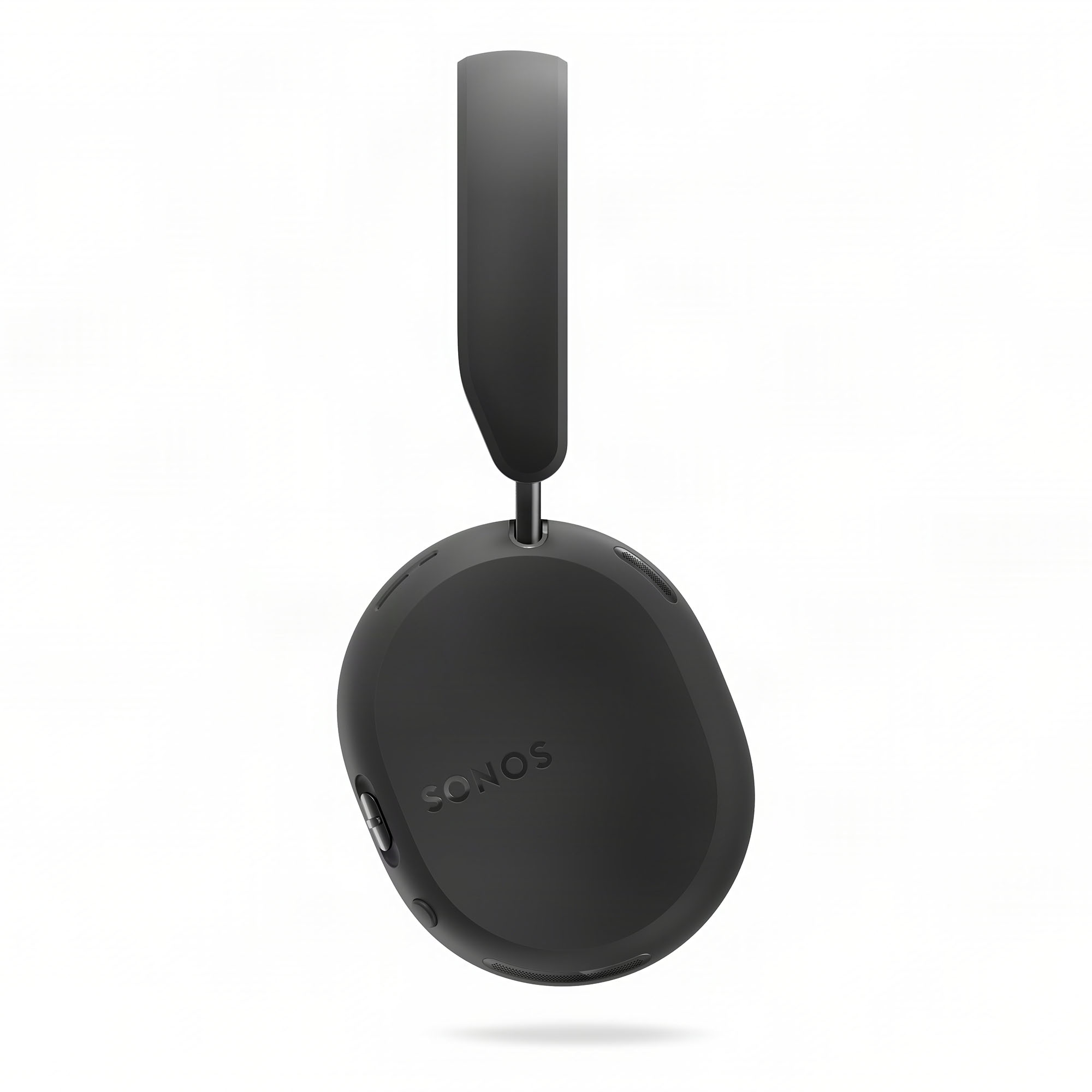 Auriculares supraaurales Sonos negros sobre fondo blanco.