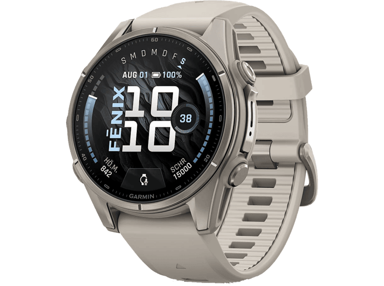 Reloj deportivo - Garmin Fenix 9, 4.7 cm, 1.3 ", Pebble Gray