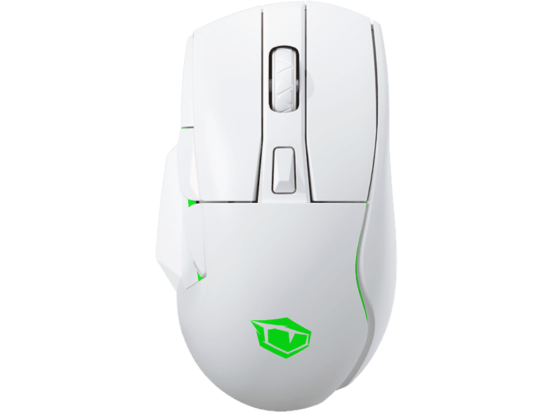 PUSAT Reflex Ultra Yüksek Performanslı RGB PixArt AIM 3335 Sensör 16000 DPI Kablosuz Oyuncu Mouse Beyaz