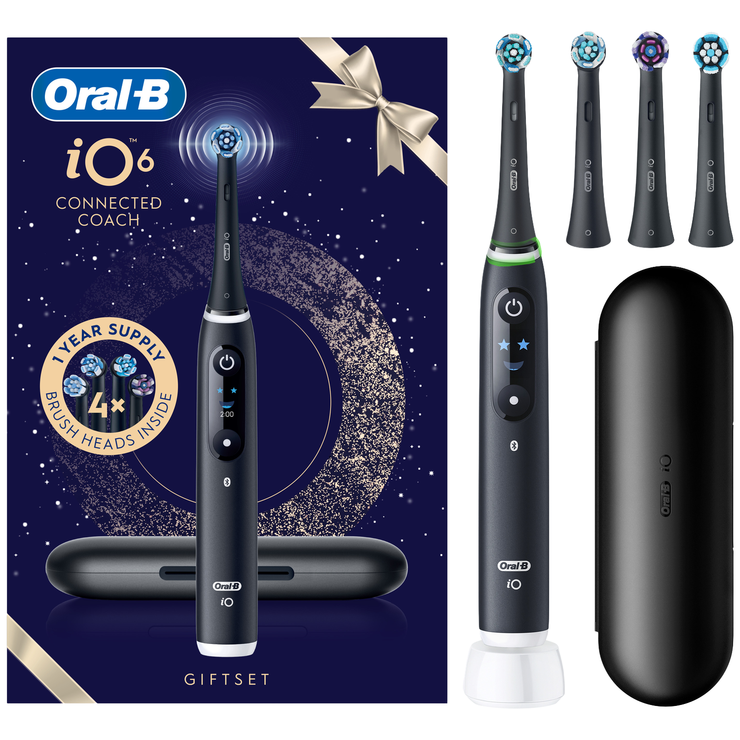 Oral-b Io6 Holiday Elektrische Tandenborstel Zwart